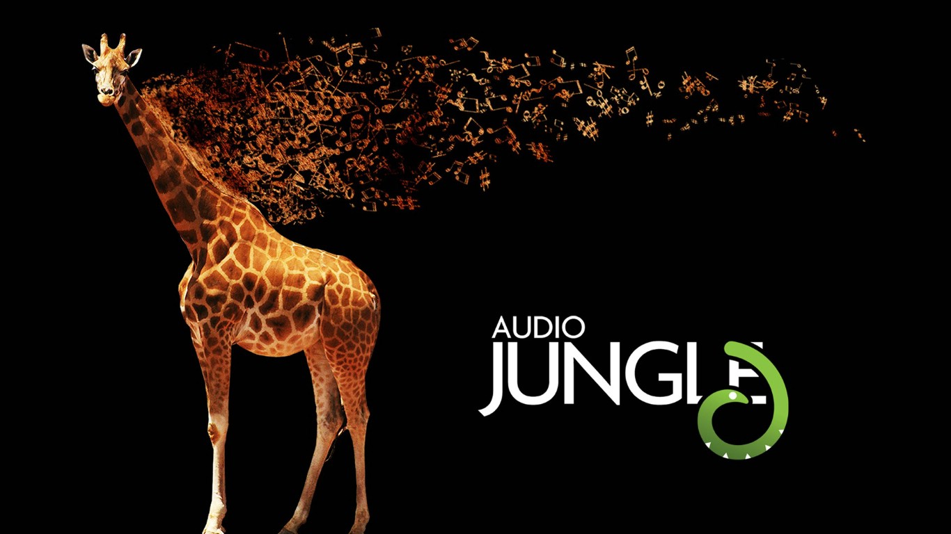 壁纸1366x768 长颈鹿 Audio Jungle 创意壁纸壁纸 Audio Jungle 主题设计壁纸壁纸 Audio Jungle 主题设计壁纸图片 Audio Jungle 主题设计壁纸素材 插画壁纸 插画图库 插画图片素材桌面壁纸