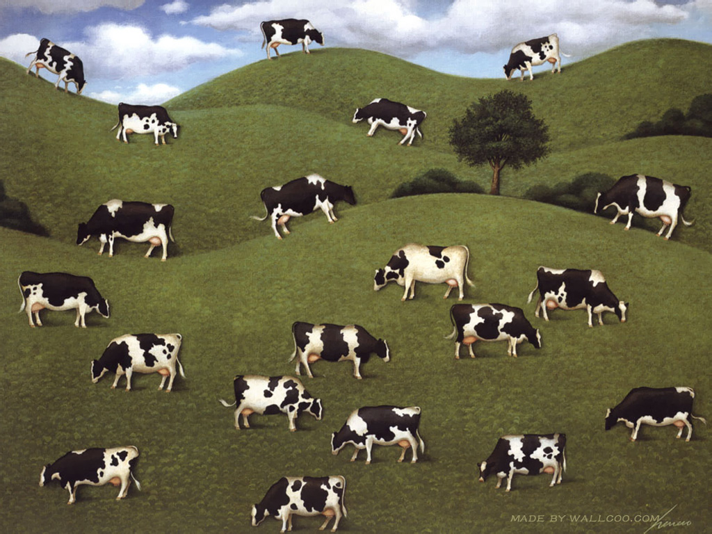 壁纸1024x768作品 乳牛 奶牛绘画图片 Fine Art Painting of Farm Cows Desktop壁纸 奶牛农场-Lowell Herrero绘画壁纸 奶牛农场-Lowell Herrero绘画图片 奶牛农场-Lowell Herrero绘画素材 绘画壁纸 绘画图库 绘画图片素材桌面壁纸