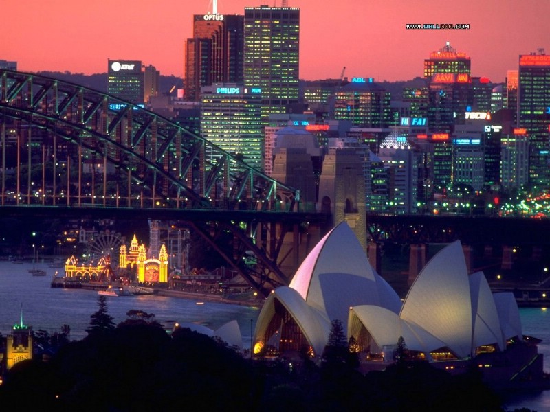 壁纸800x600 澳洲悉尼夜景 Skyline of Sydney Australia壁纸 世界都市夜景壁纸 世界都市夜景图片 世界都市夜景素材 人文壁纸 人文图库 人文图片素材桌面壁纸