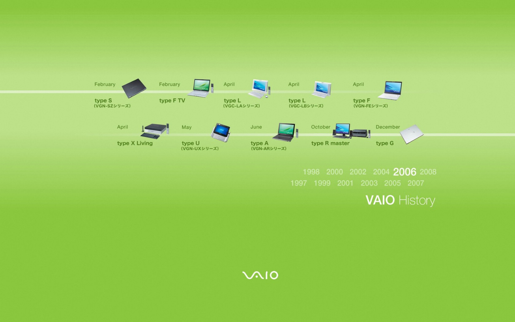 壁纸1680x1050 索尼 VAIO 2006产品桌面壁纸壁纸 Sony VAIO 历史博物馆壁纸 Sony VAIO 历史博物馆图片 Sony VAIO 历史博物馆素材 广告壁纸 广告图库 广告图片素材桌面壁纸