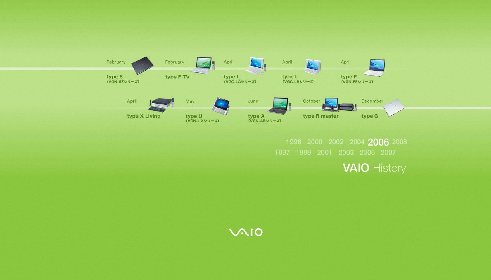 壁纸1680x960 索尼 VAIO 2006产品桌面壁纸壁纸 Sony VAIO 历史博物馆壁纸 Sony VAIO 历史博物馆图片 Sony VAIO 历史博物馆素材 广告壁纸 广告图库 广告图片素材桌面壁纸