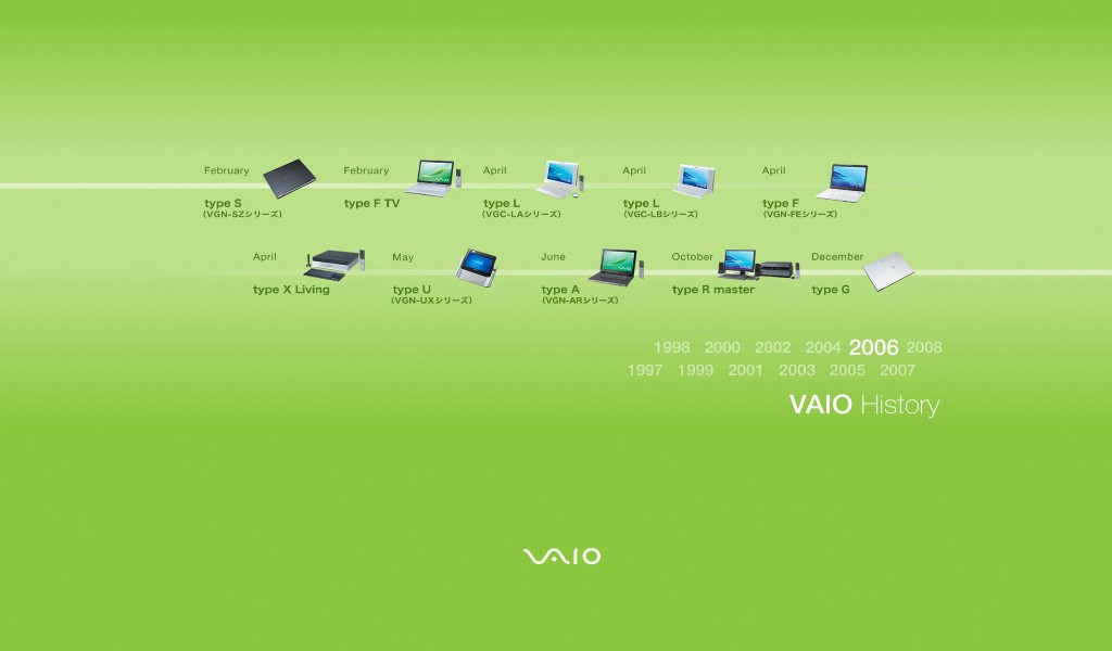 壁纸1024x600 索尼 VAIO 2006产品桌面壁纸壁纸 Sony VAIO 历史博物馆壁纸 Sony VAIO 历史博物馆图片 Sony VAIO 历史博物馆素材 广告壁纸 广告图库 广告图片素材桌面壁纸