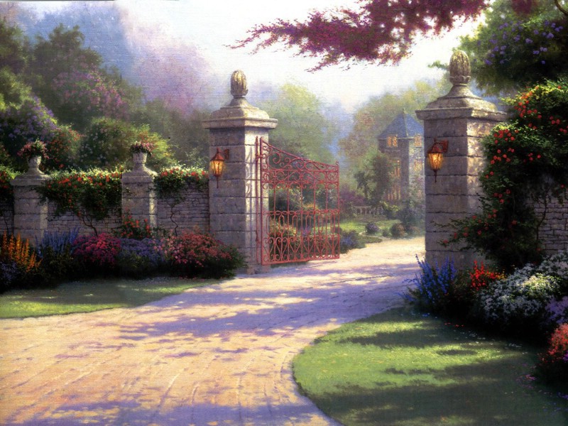 壁纸800x600 Along the Lighted Path 田园小径油画壁纸壁纸 Thomas Kinkade 温馨田园风景油画系列(第一辑)壁纸 Thomas Kinkade 温馨田园风景油画系列(第一辑)图片 Thomas Kinkade 温馨田园风景油画系列(第一辑)素材 绘画壁纸 绘画图库 绘画图片素材桌面壁纸