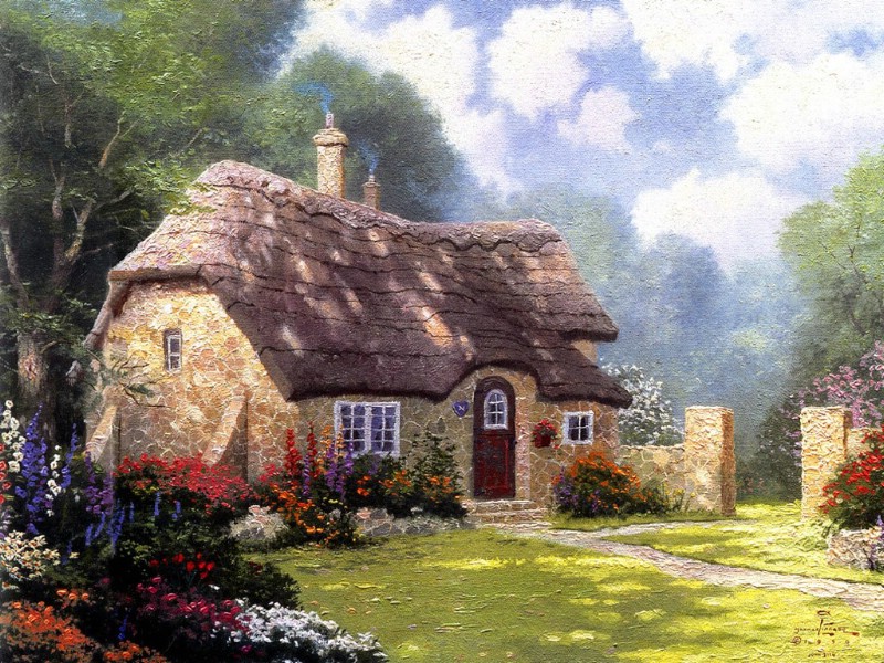 壁纸800x600 Beyond the garden gate 田园风景油画壁纸壁纸 Thomas Kinkade 温馨田园风景油画系列(第一辑)壁纸 Thomas Kinkade 温馨田园风景油画系列(第一辑)图片 Thomas Kinkade 温馨田园风景油画系列(第一辑)素材 绘画壁纸 绘画图库 绘画图片素材桌面壁纸