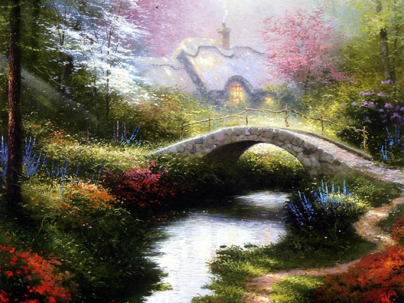 壁纸800x600 诗意的庭院 田园风景油画壁纸壁纸 Thomas Kinkade 温馨田园风景油画系列(第一辑)壁纸 Thomas Kinkade 温馨田园风景油画系列(第一辑)图片 Thomas Kinkade 温馨田园风景油画系列(第一辑)素材 绘画壁纸 绘画图库 绘画图片素材桌面壁纸